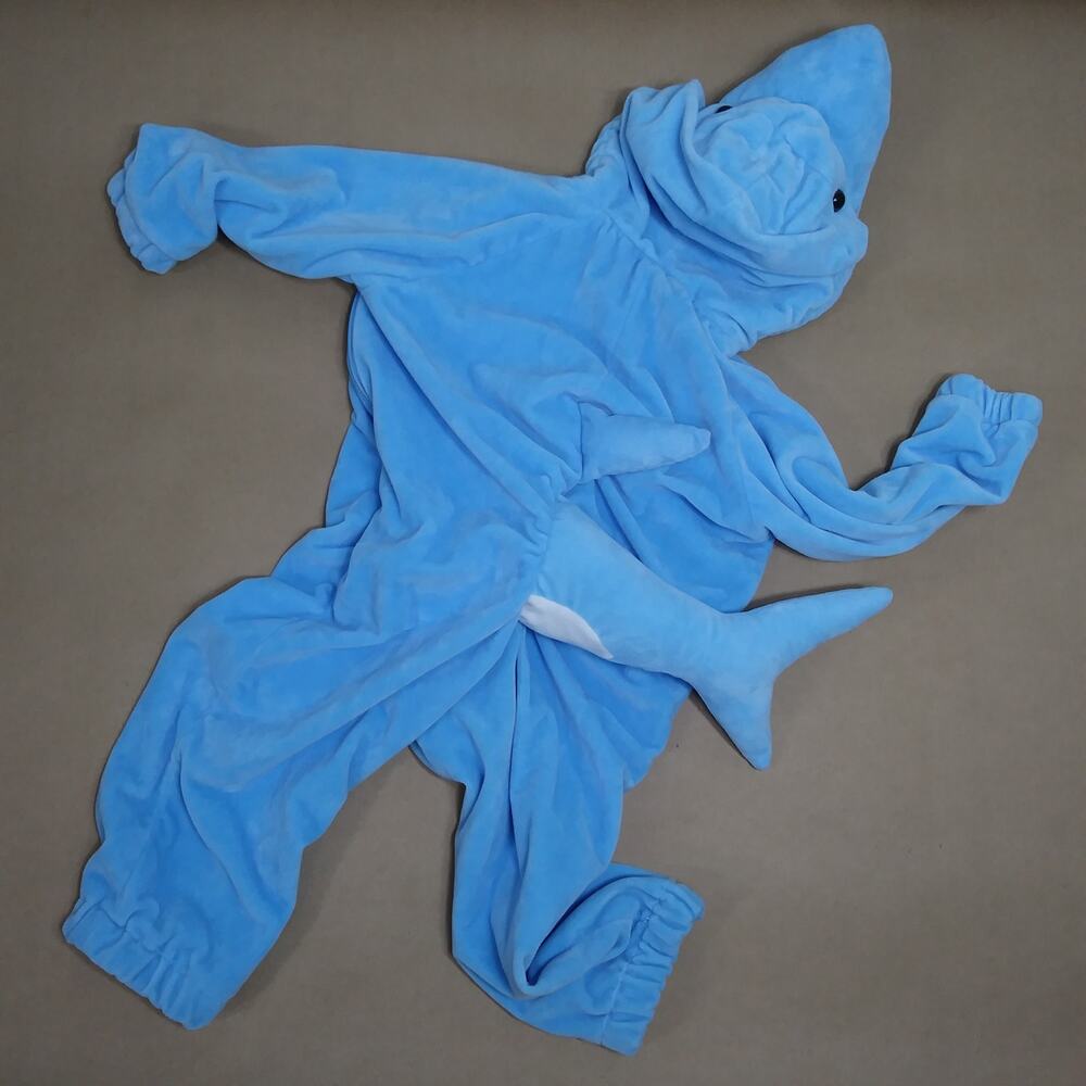 Shark Light Blue Kids Halloween Costume size 18-24 MO Stuffed Tail - Face - Picture 3 of 6